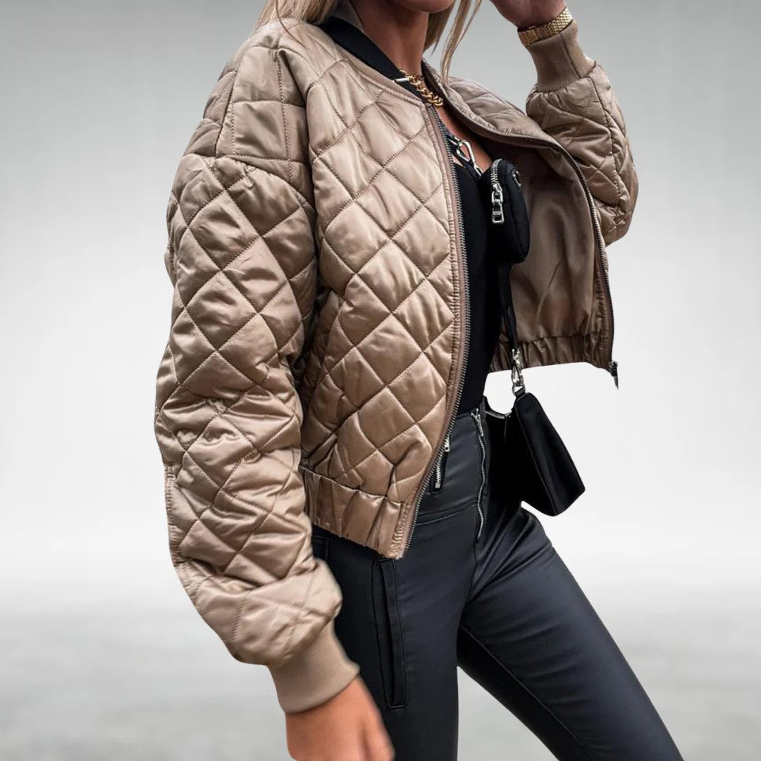 Leona - Quilted Zip-Up Jacket