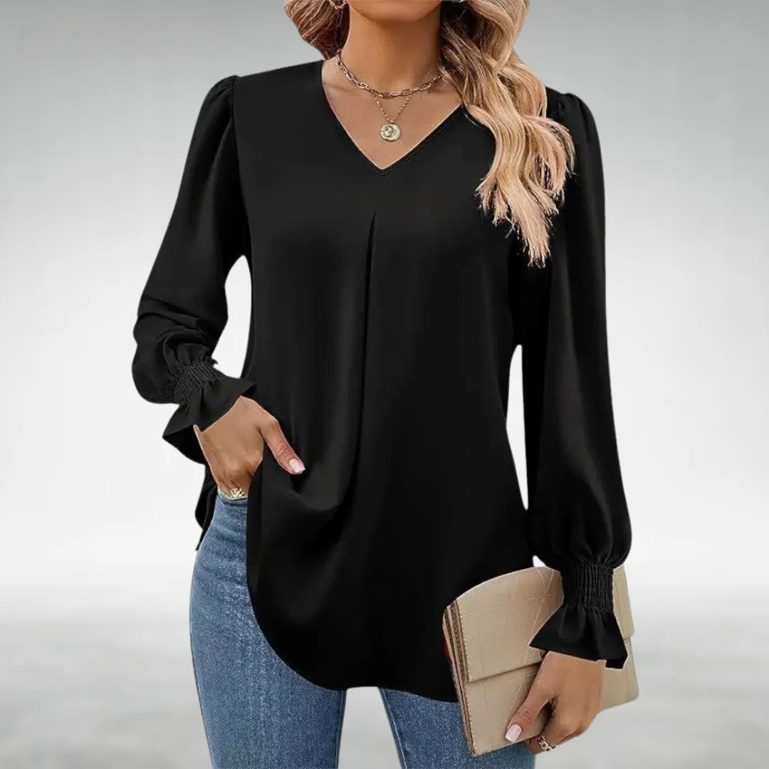Mariyah - Elegant V-Neck Top