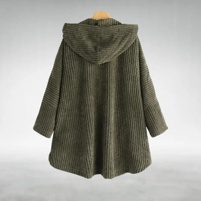 Philippa - Corduroy-style Hooded Jacket