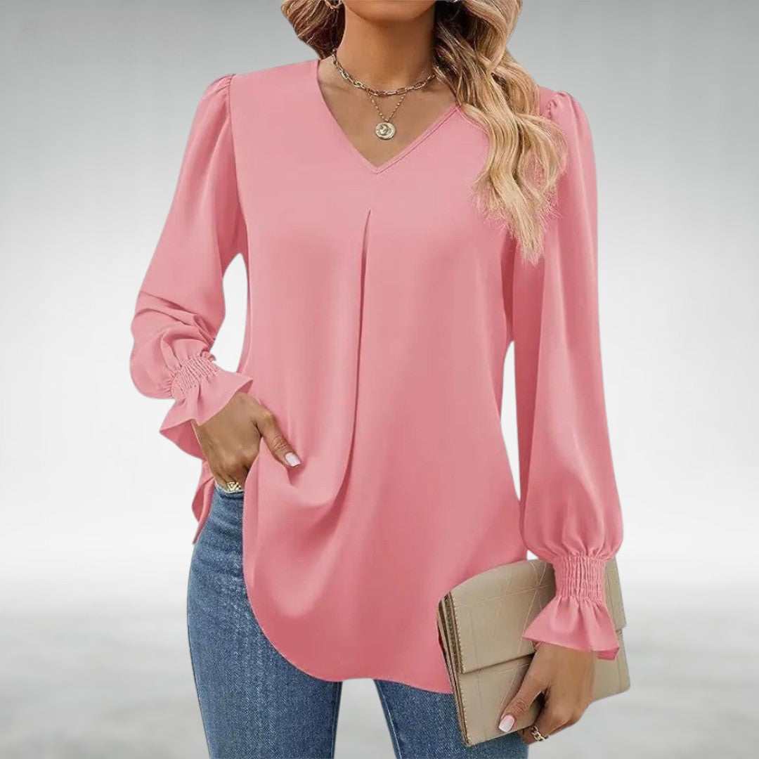 Mariyah - Elegant V-Neck Top