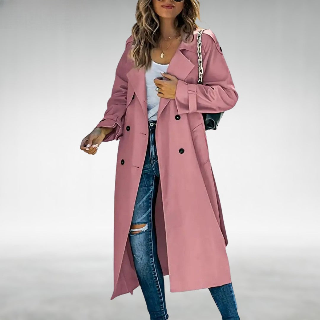 Celeste - Classic Long Trench Coat