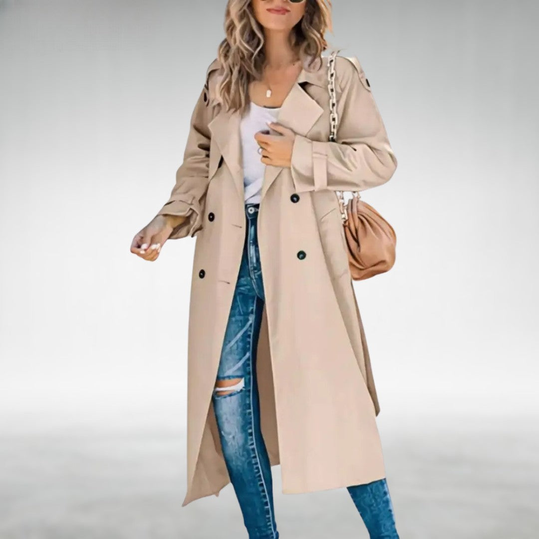 Celeste - Classic Long Trench Coat