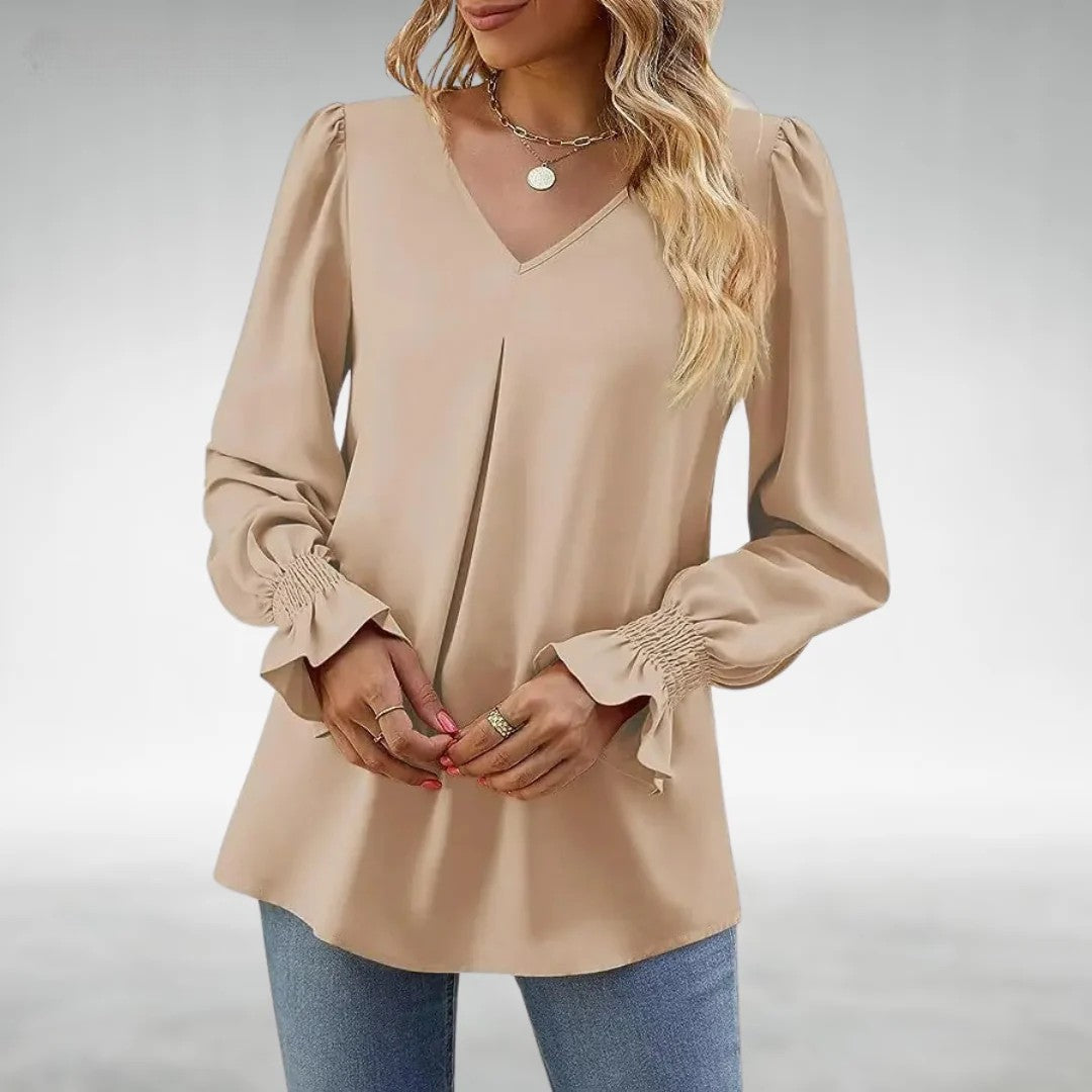 Mariyah - Elegant V-Neck Top