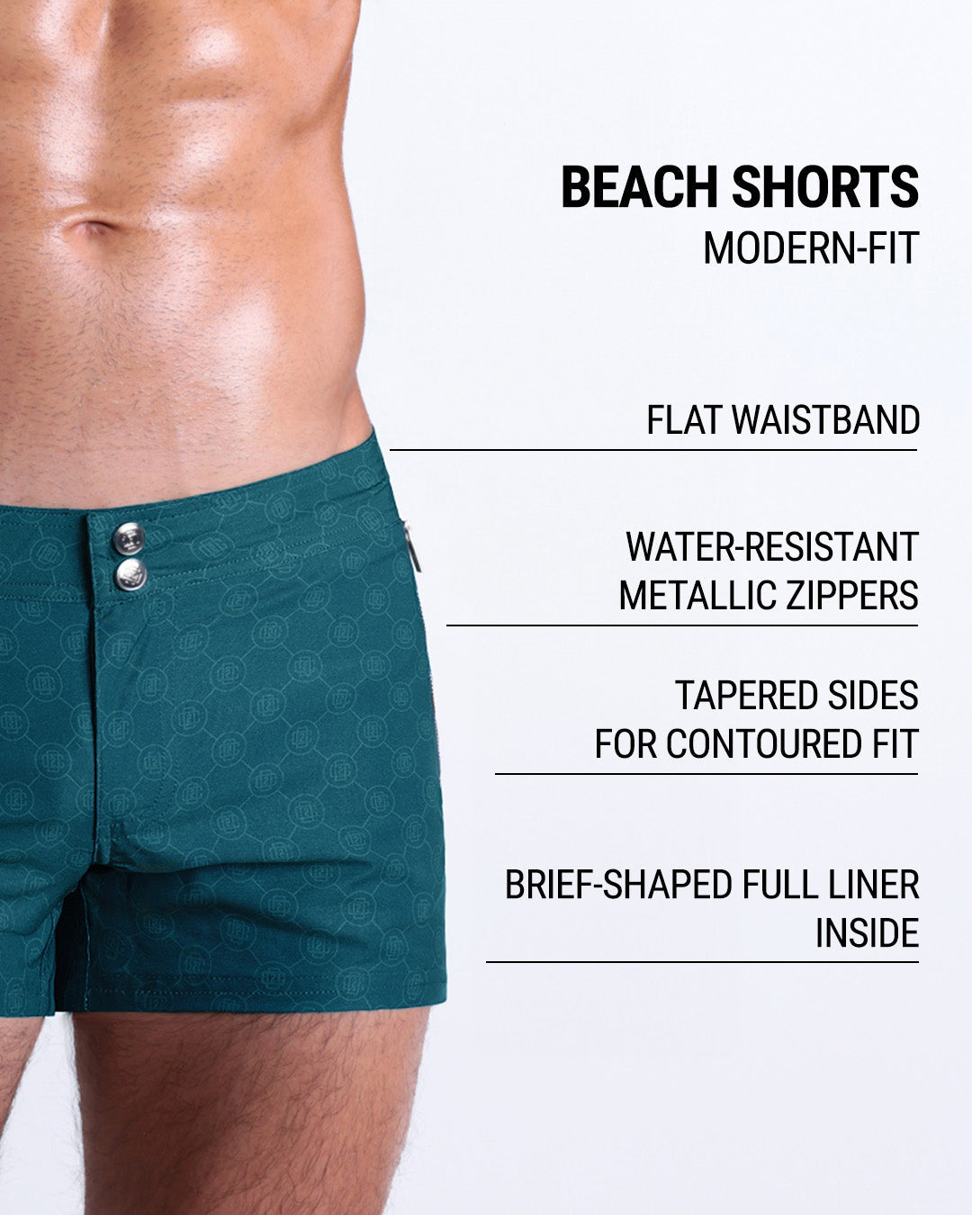 MONO TEAL - Beach Shorts | DC2