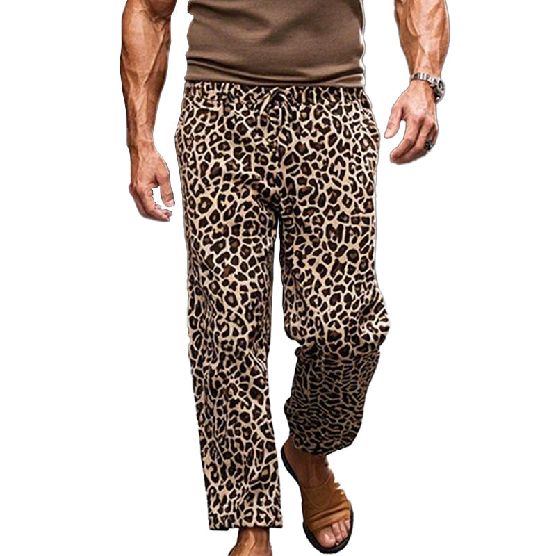 Men's Leopard Blend Casual Pants 84834317P