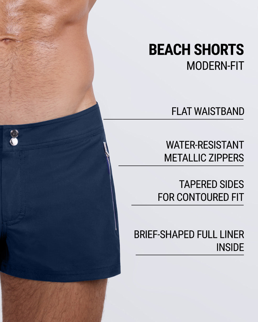 NAVY BOOMER - Beach Shorts | DC2