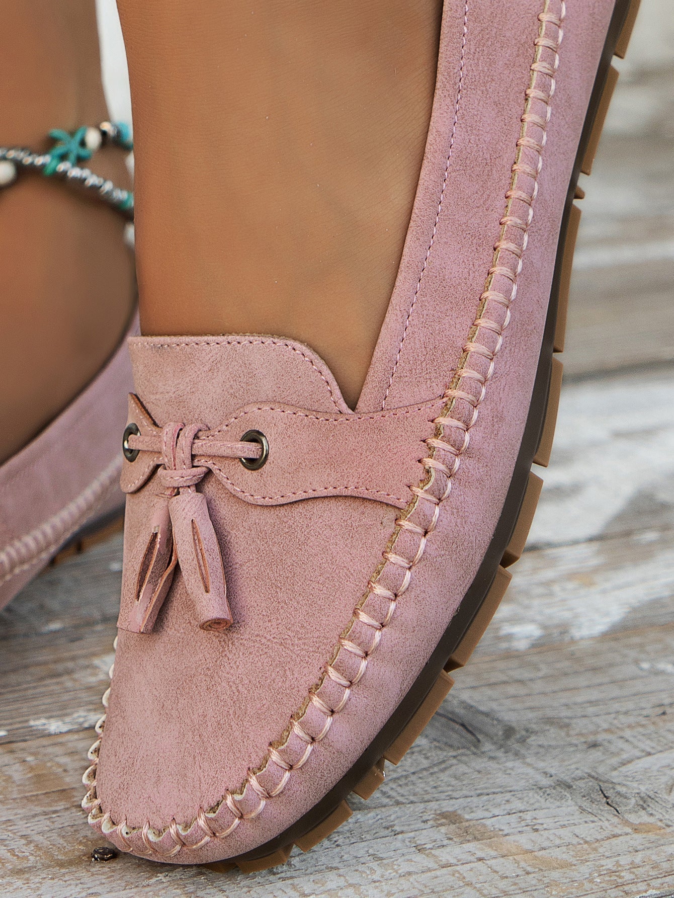 Salome - Casual Tassel Moccasins