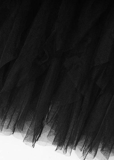 Nalani - Organic Black tulle Tiered Summer Skirts