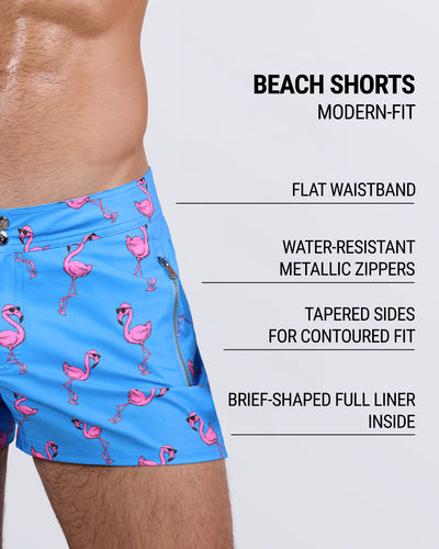 PINK FLAMINGOS - Beach Shorts | DC2