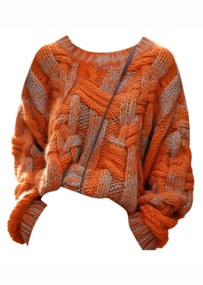 Delilah - Over size Warm Knitted Cable Sweater Winter
