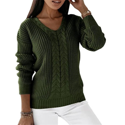 Billie - V-Neck Knit Sweater