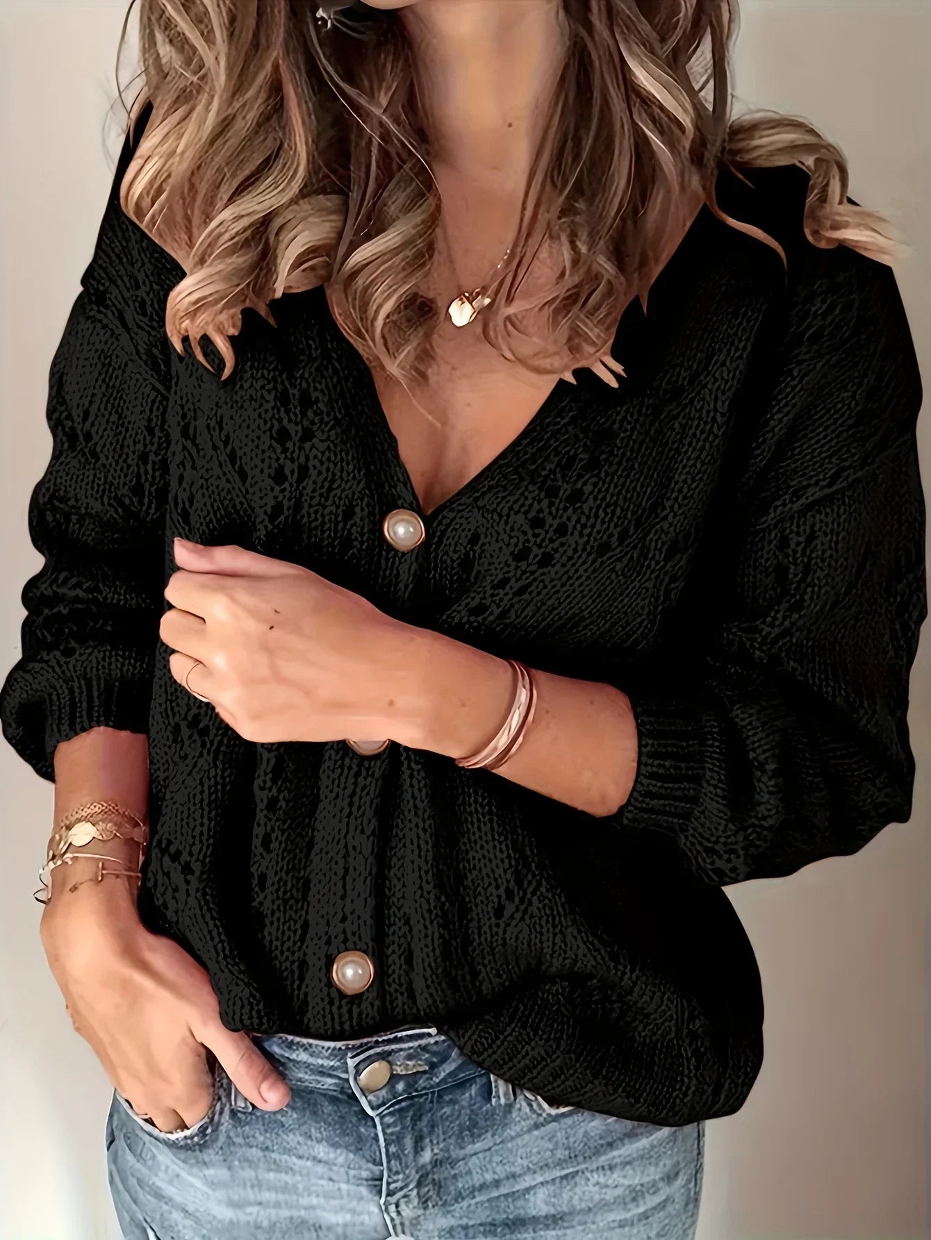 Allira - Button Knitted Cardigan