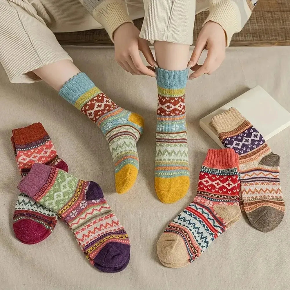 Cozy Nordic 5-Pair Socks