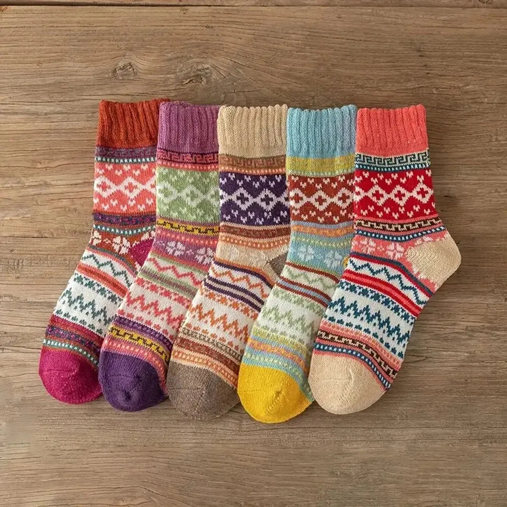 Cozy Nordic 5-Pair Socks