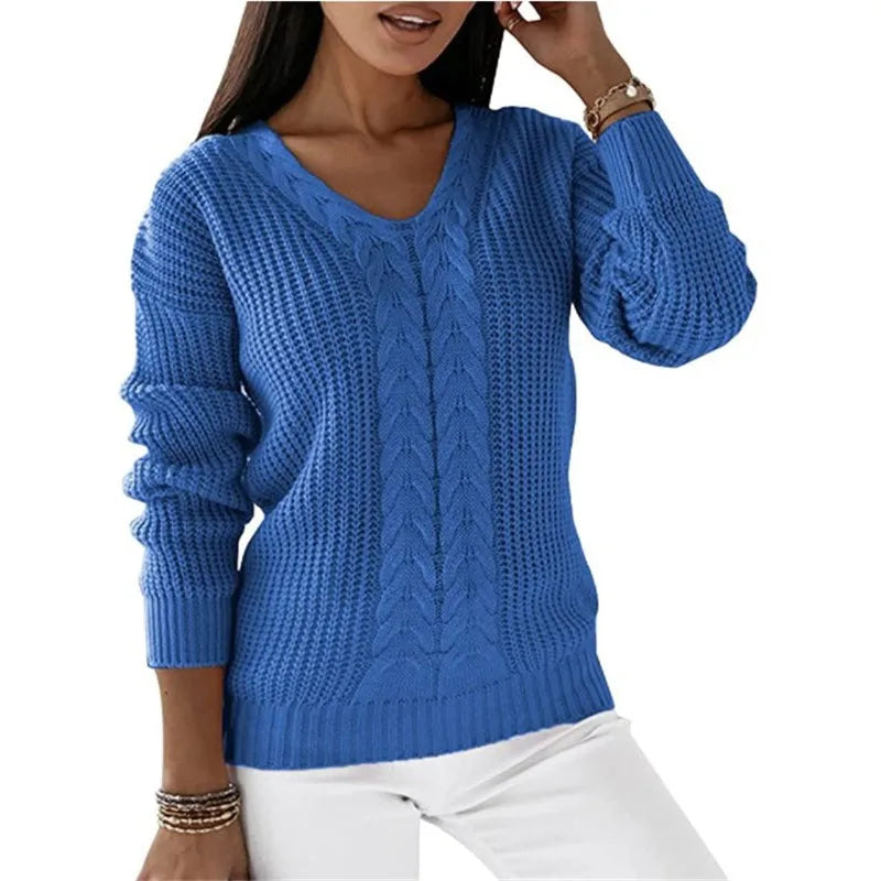 Billie - V-Neck Knit Sweater
