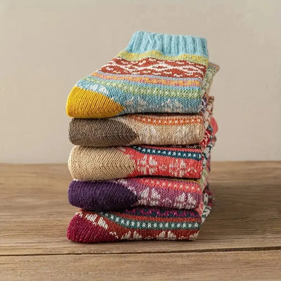 Cozy Nordic 5-Pair Socks