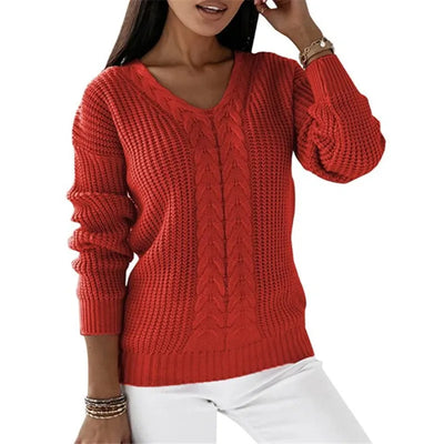 Billie - V-Neck Knit Sweater