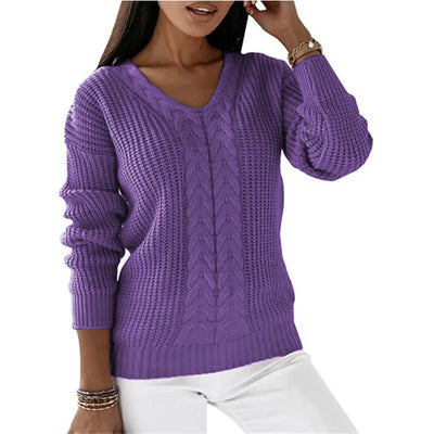 Billie - V-Neck Knit Sweater