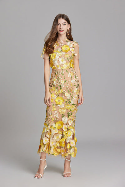Jessica - Elegant Floral Dress