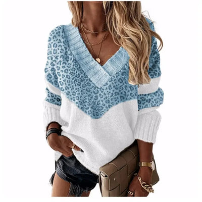 Miro - Leopard V-Neck Sweater