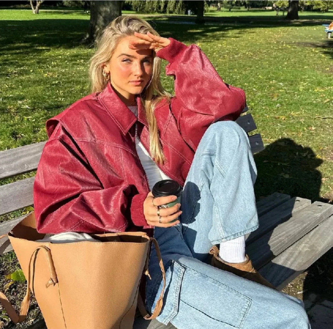 Marlee - Luxe Oversized Bomber Jacket