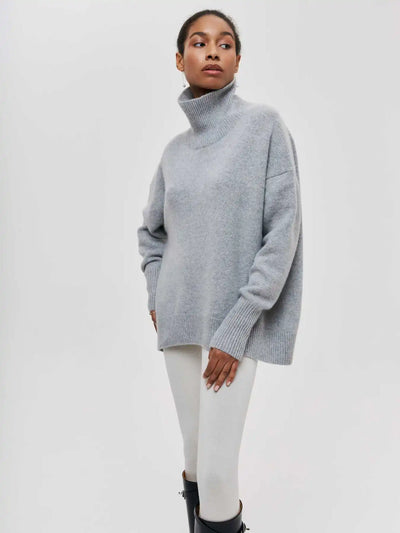 Avery - Relaxed Turtleneck Knit Sweater
