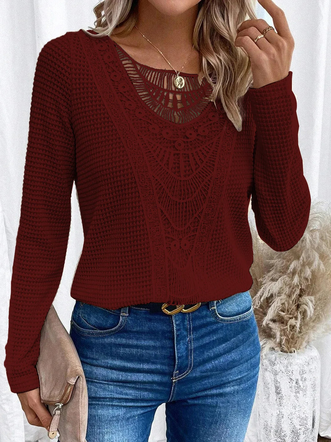 Jannali - Stylish Round Neck Longsleeve