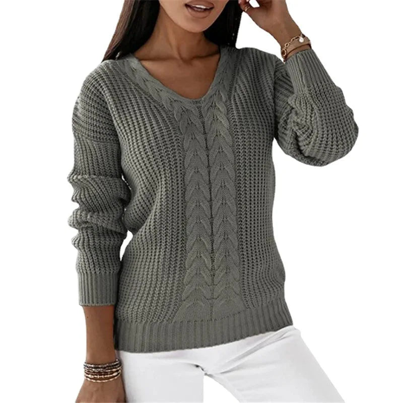 Billie - V-Neck Knit Sweater