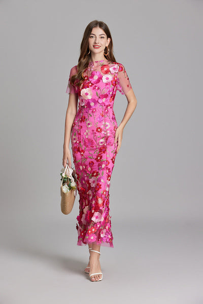 Jessica - Elegant Floral Dress