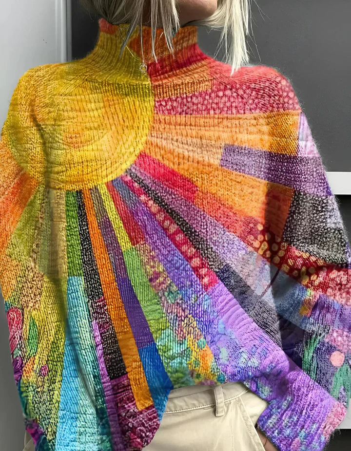 Maisie - Radiant Multicolor Turtleneck