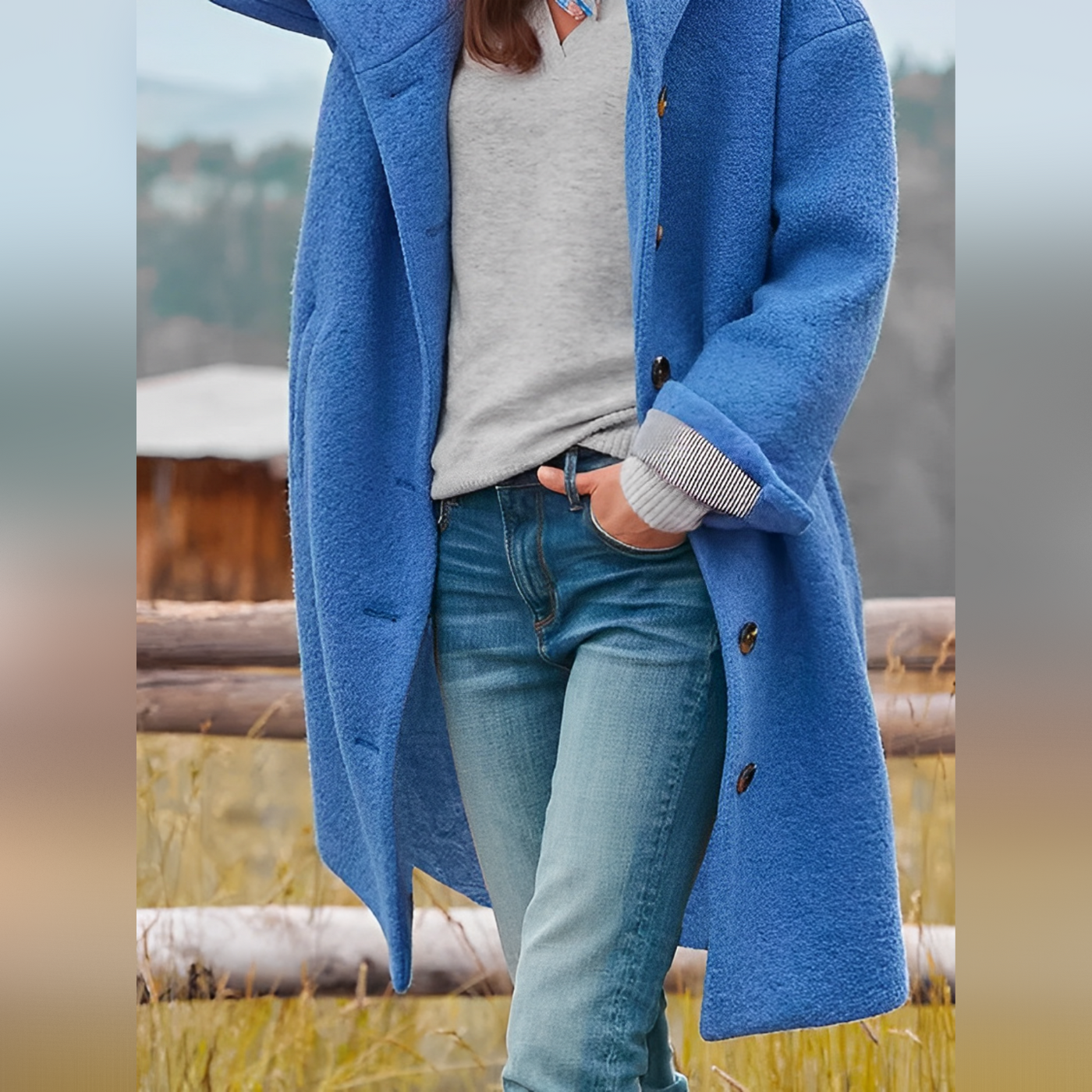 Edora - Hooded Long Coat