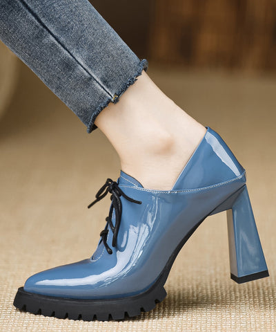 Denise - Vegan Leather Chunky Heel Boots