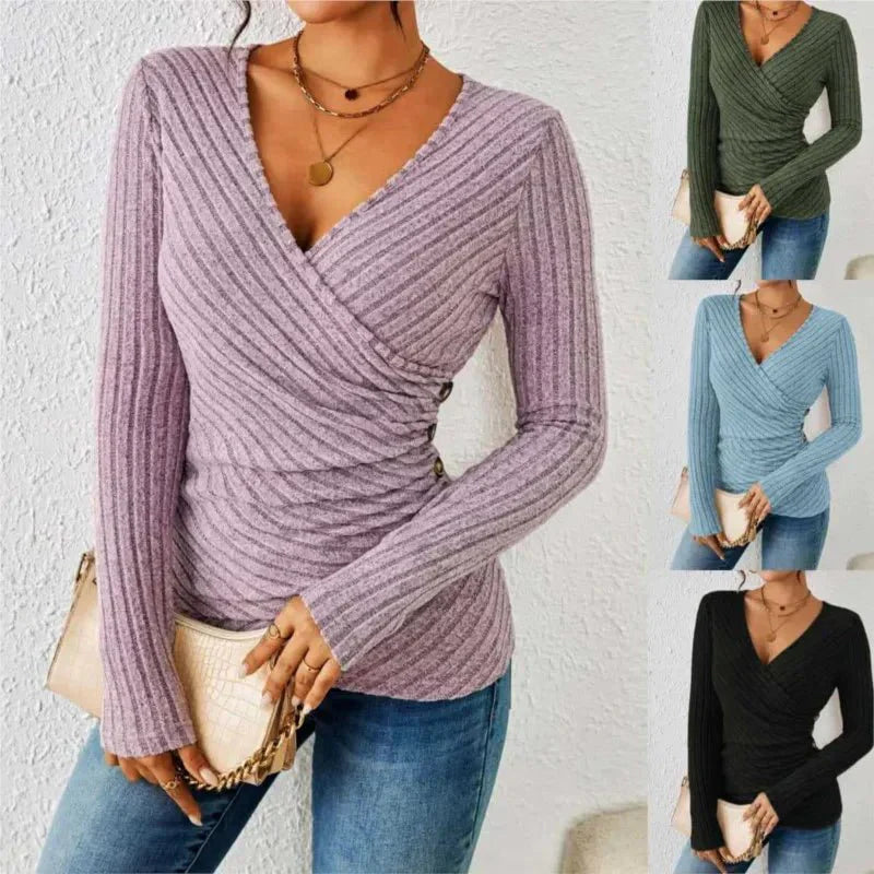 Ivory - Tummy Tucking Long Sleeve Top