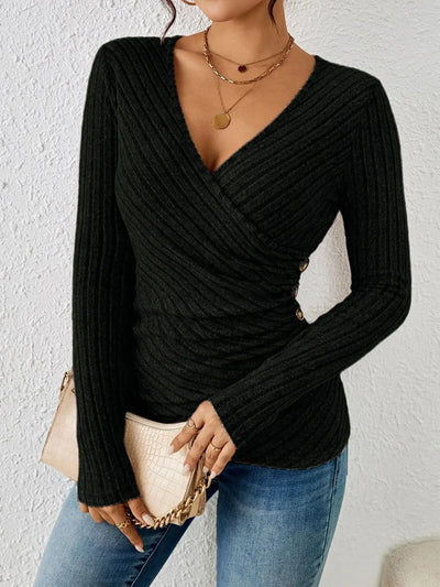 Ivory - Tummy Tucking Long Sleeve Top