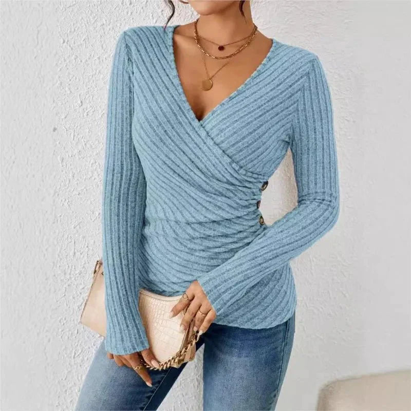 Ivory - Tummy Tucking Long Sleeve Top