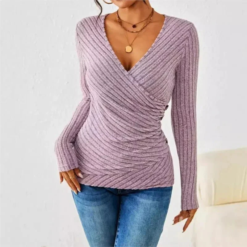 Ivory - Tummy Tucking Long Sleeve Top