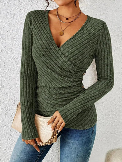 Ivory - Tummy Tucking Long Sleeve Top