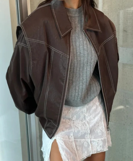 Marlee - Luxe Oversized Bomber Jacket