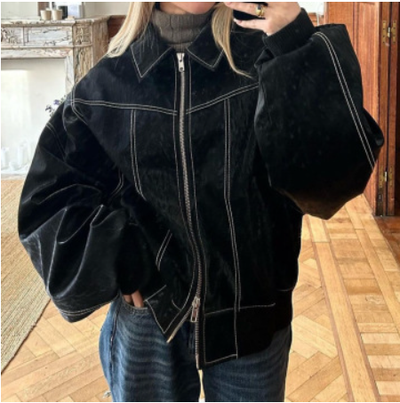 Marlee - Luxe Oversized Bomber Jacket