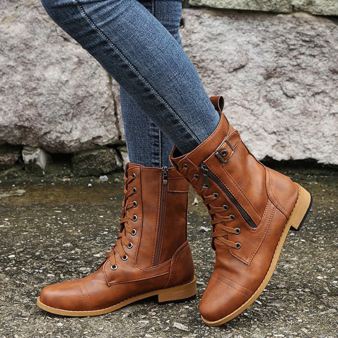 Frankie™ Orthopedic Leather Boots