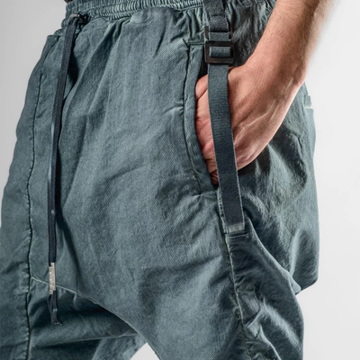 Men's Fashion Solid Multi-pocket Elastic Waist Casual Shorts MTA1322E0Z