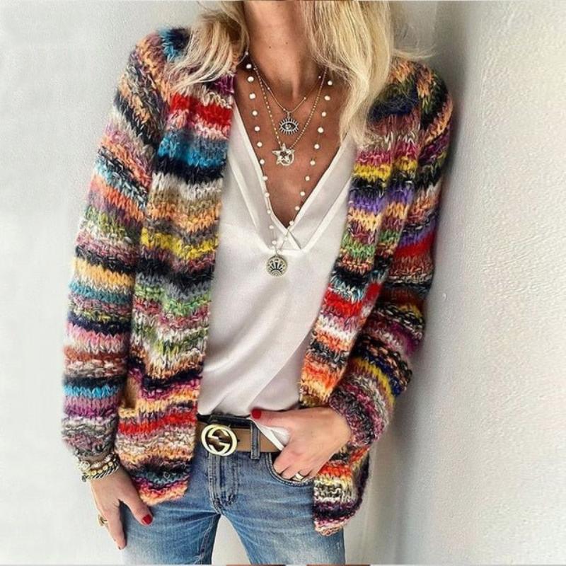 Ara - Colorful Knit Cardigan