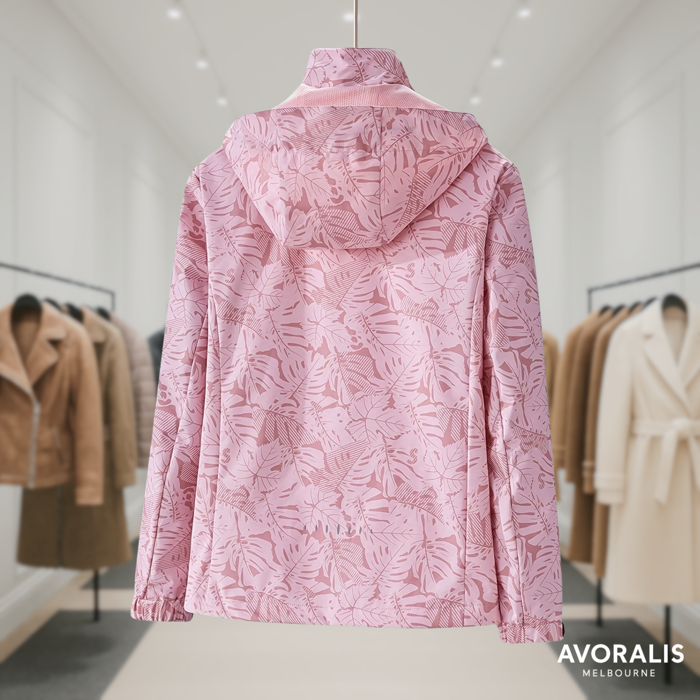 Lauren | Windproof Outdoor Jacket with Camouflage Print