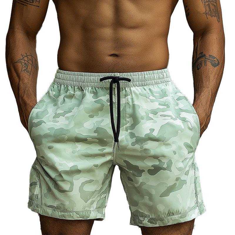 Men'S Summer Fashion Light Camouflage Printed Sports Shorts MTA1344E4P