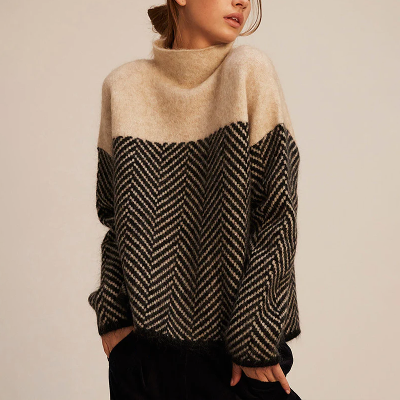 Talia™ - Cozy Turtleneck Knit Sweater