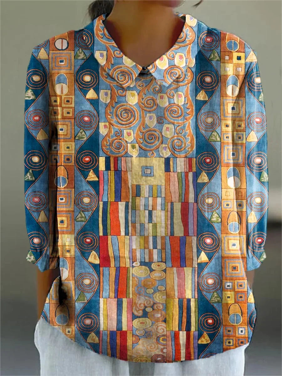 Vintage Colourful Blouse