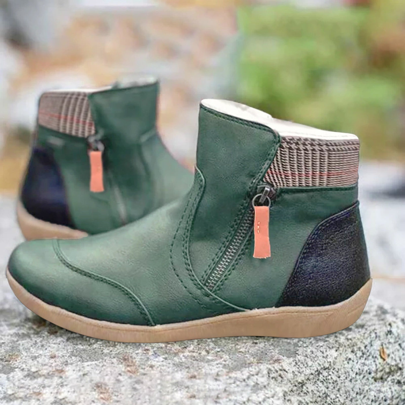 Amelia™ Waterproof Leather Boots with Foot