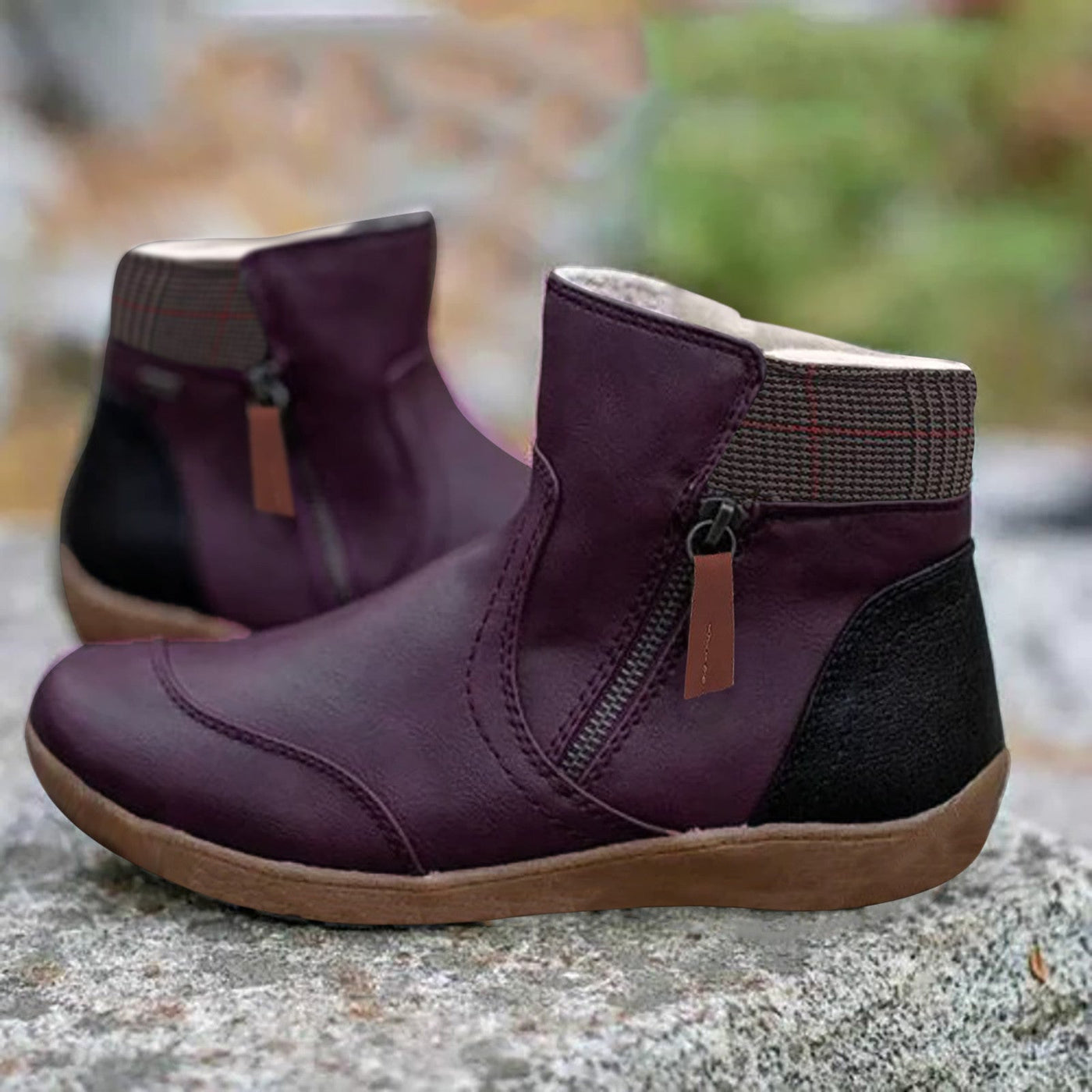 Amelia™ Waterproof Leather Boots with Foot