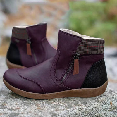 Amelia™ Waterproof Leather Boots with Foot
