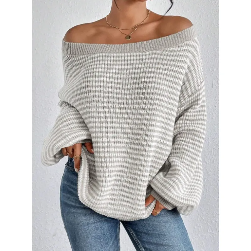Kaye - Cozy Striped Knit Sweater